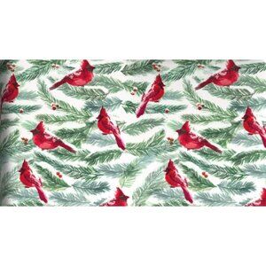 Hallmark Wrapping Paper Cardinals and Pine Branches 35 sq ft Roll Holiday Gift